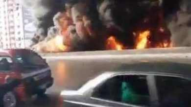 Photo of احتراق سيارة محملة بالبنزين أعلي الدائري بالخصوص