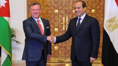 Photo of الرئيس السيسي يبحث مع ملك الأردن جهود مكافحة انتشار فيروس كورونا