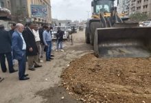 Photo of اكتشاف ومعالجة هبوط ارضى بحى شرق و الاجهزه التنفيذيه وفرق الطوارئ والتدخل السريع تقوم بالمعالجة وردم الهبوط
