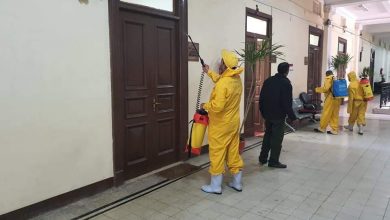 Photo of بالصور.. بدء تعقيم وتطهير مبنى إدارة جامعة بنها “بسبب الكورونا “