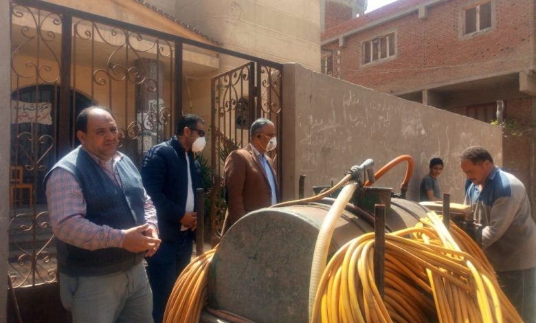 Photo of برقطا، كفر الشهاوى خاطر، كفر عزب غنيم يقوموا بتعقيم قريهم بالكامل