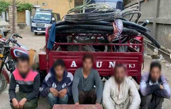 ضبط عناصر تشكيل عصابى بسوهاج تخصص فى إرتكاب جرائم سرقات أسلاك وكابلات الكهرباء.