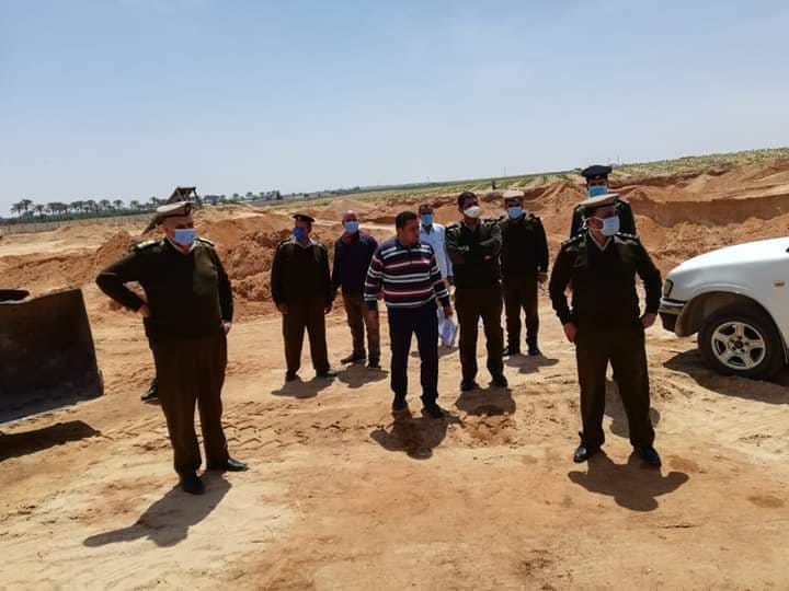 بالصور : محافظ المنوفية إزالة تعديات على مساحة 15 فدان أملاك دولة بالسادات