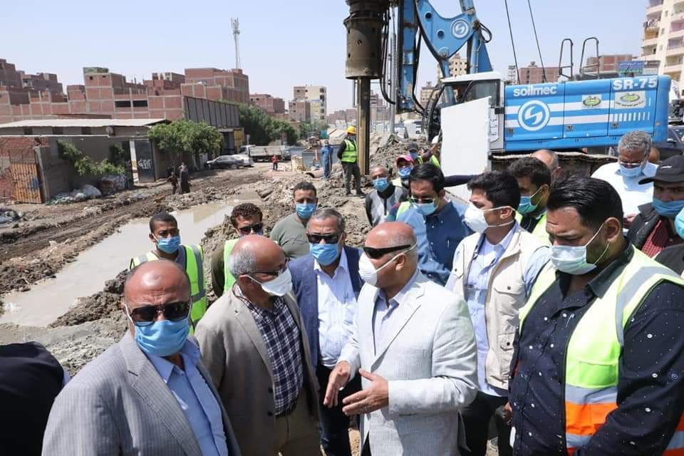 بالصور كامل الوزير: أعمال تنفيذ المشروع المتكامل للتطوير والصيانة الشاملة للطريق الدائري