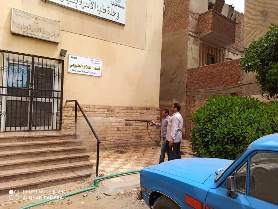 محافظ المنوفية : تطهير وتعقيم 382 ألف 390 مبني ومنشأة حكومية