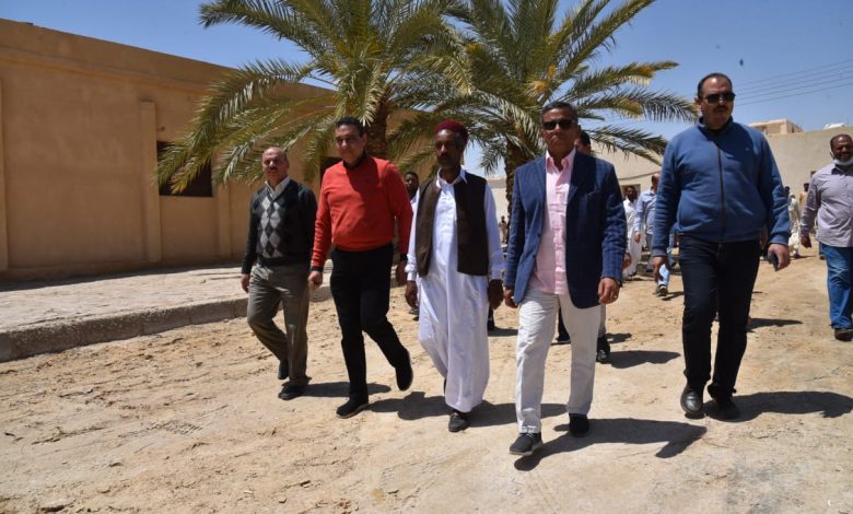 Photo of 700 كرتونة مواد غذائية و3 روؤس ماشية هدية من السيسي لقرية بسيوة