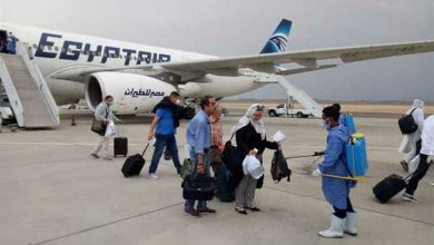 Photo of مطار مرسى علم يستقبل 306 مصريا عائدين من جدة
