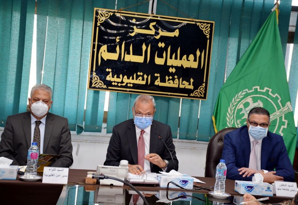 الهجان يعقد إجتماعا مع اللجنة العليا لمجابهة كورونا