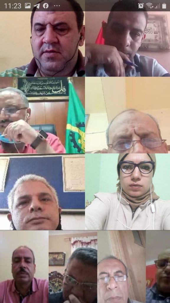 اجتماع وكيل وزارة الشباب والرياضة بالقليوبية مع مديري الإدارات الفرعية