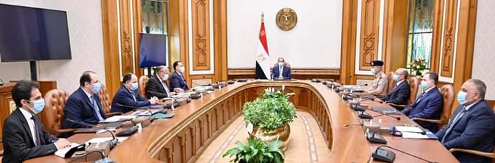 السيد الرئيس يطلع علي تطورات الموقف بشأن الازمة الليبية وملف سد النهضة