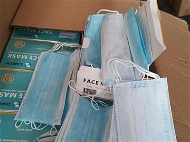 ضبط سائق قام بنقل كمية كبيرة من الكمامات الطبية مجهولة المصدر
