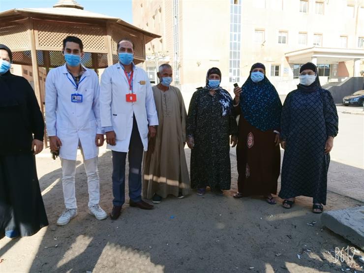 "الواسطي المركزي" تعافي 5 مصابين بفيرس كورونا وخروجهم من العزل ببني سويف