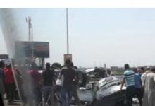 Photo of وفاة ضابط وأمين شرطة وسائق توك توك صدمهم أتوبيس