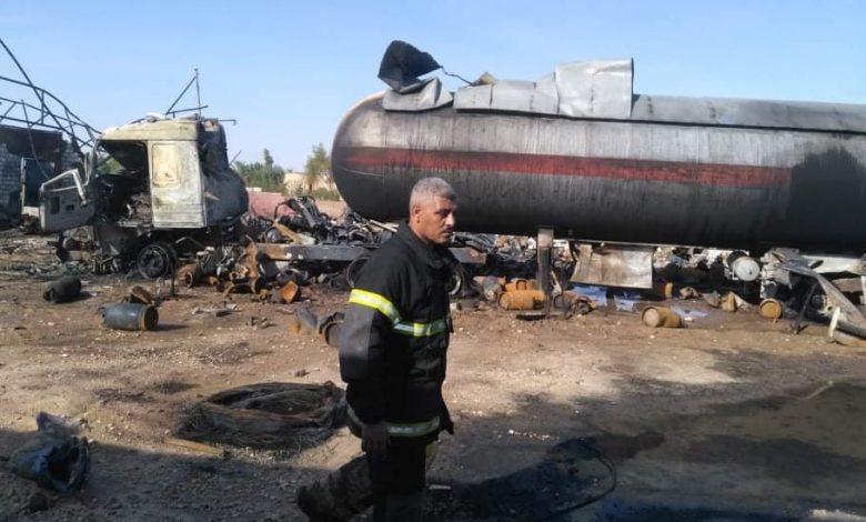 Photo of إنفجار سيارة محملة بـ 21 طن غاز صب بوتاجاز قبل بيعها فى السوق