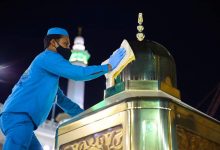 Photo of عمليات التطهير مستمرة للمسجد الحرام للوقاية من الكورونا
