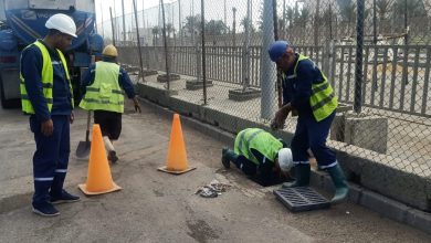 Photo of تمركز معدات القابضة للمياه للتعامل الفوري مع الأمطار