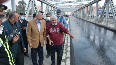 Photo of صور…الهجان يتابع الأعمال النهائية لتطوير وصيانة كوبري كفر الجزار ببنها وكوبري قلما بقليوب