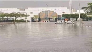 Photo of مياه الأمطار تحيط باستاد القاهرة قبل النهائي