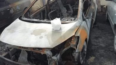 Photo of بالصور.. إحتراق ١١ سيارة ملاكى داخل معرض سيارات ببنها