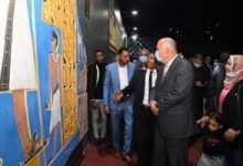 Photo of إفتتاح جدارية على الطراز الفرعونى بالمعنا قنا