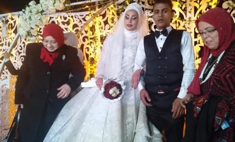 Photo of حفل زفاف كفيفين يتكفله أهالى شمال سيناء بالعريش