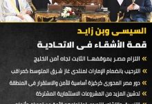 Photo of السيسى وبن زايد في قمة الأشقاء فى الاتحادية