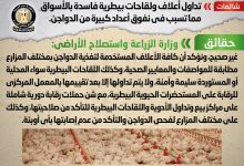 Photo of تداول أعلاف ولقاحات بيطرية فاسدة بالأسواق مما تسبب في نفوق أعداد كبيرة من الدواجن