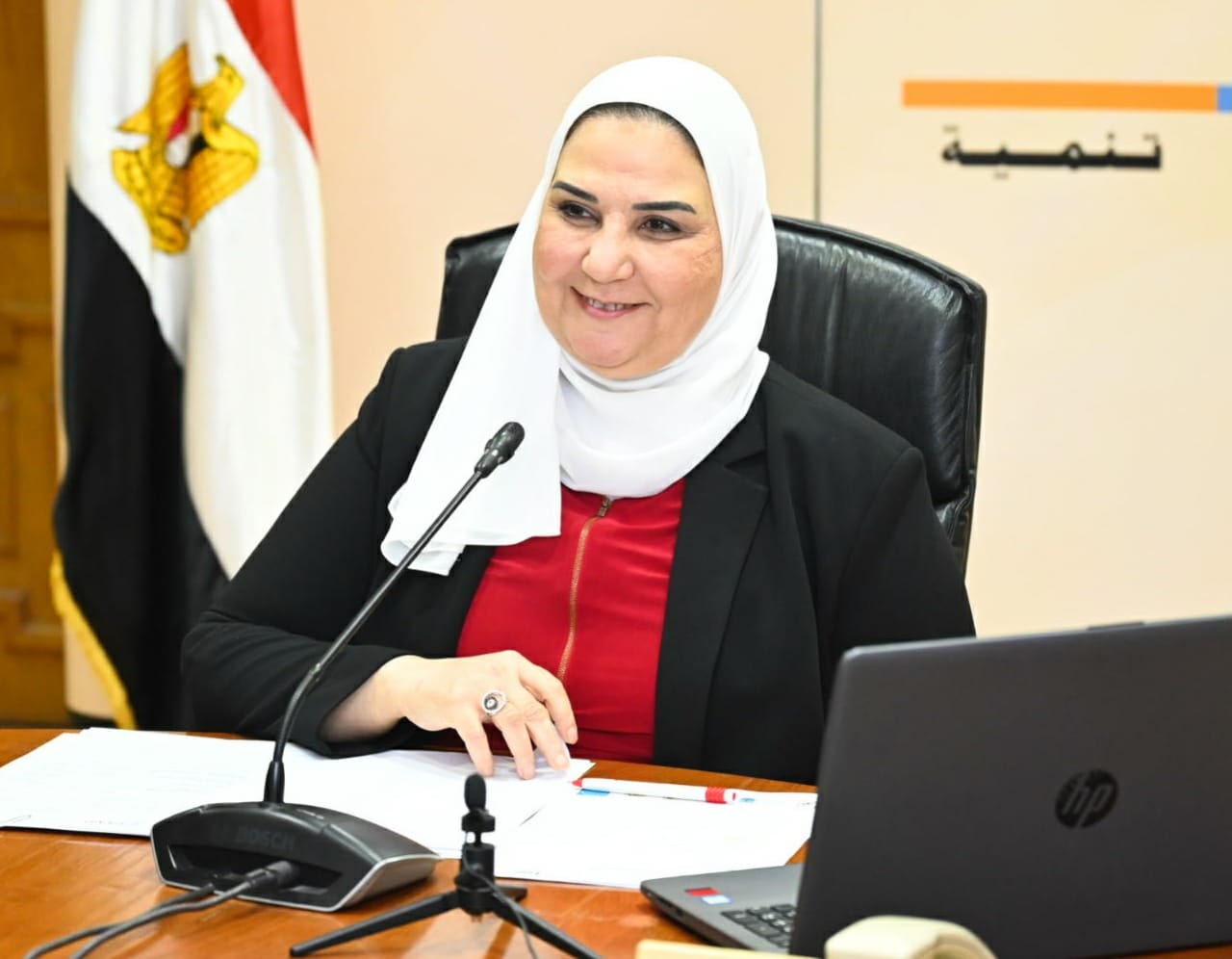 القباج تلتقى طلاب "تكافل وكرامة" المتفوقين الحاصلين على منح جامعية