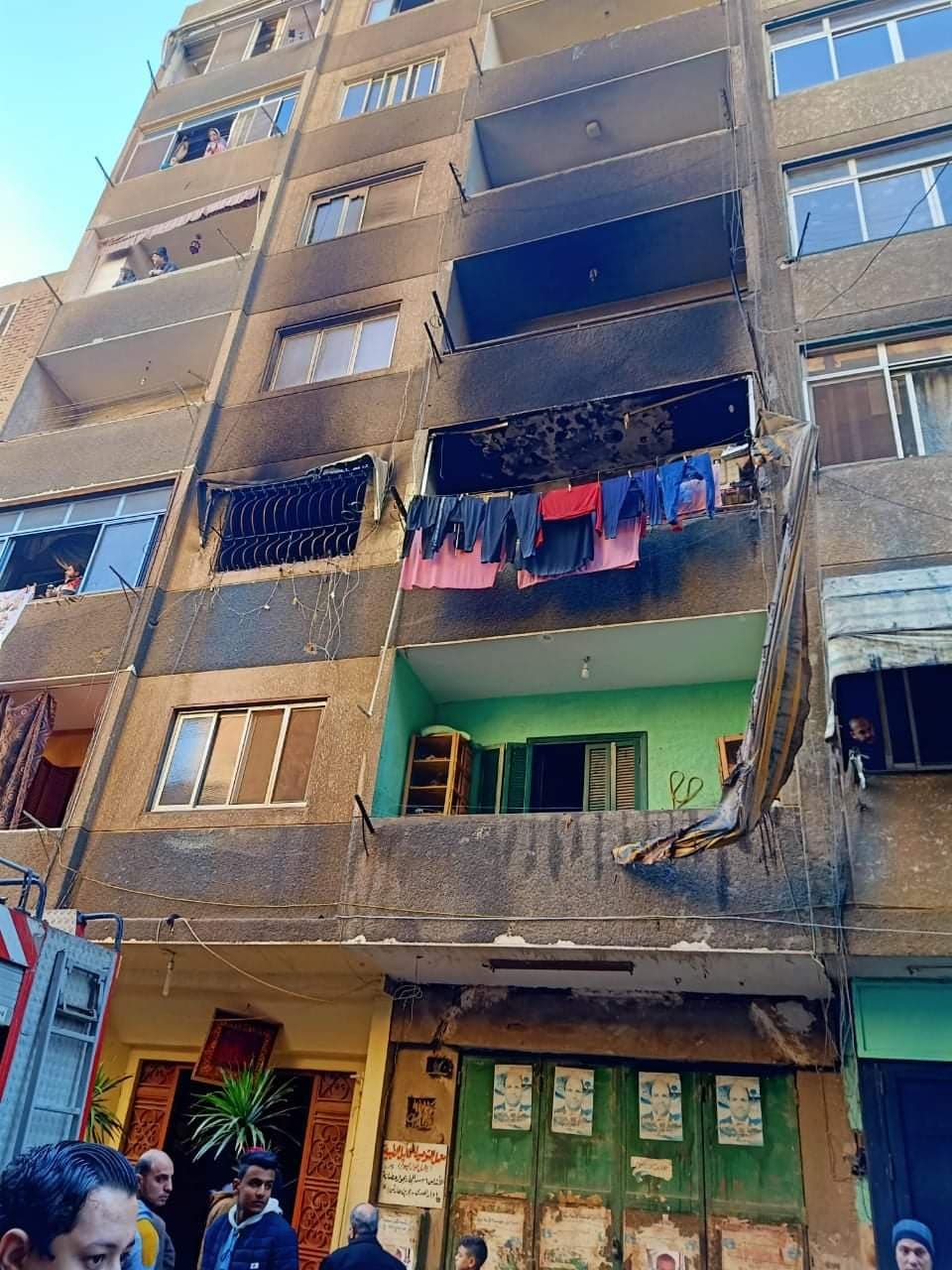 محافظة القاهرة: وفاة 5 أشخاص فى حريق بعقار في عزبة النخل دون تأثر العقار