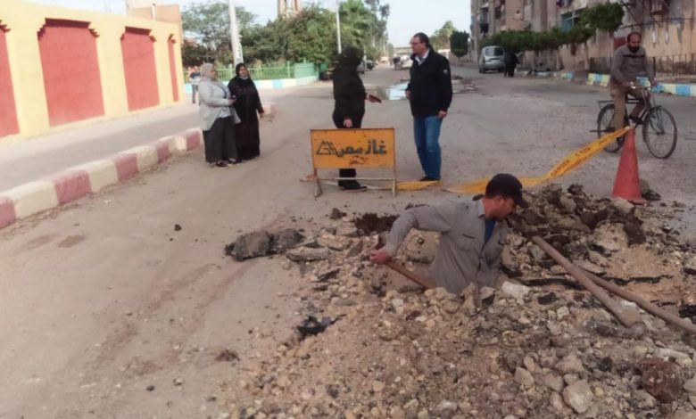 Photo of بدء أعمال توصيل الغاز الطبيعي لمدينة قها