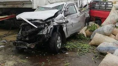 Photo of مصرع 2 وإصابة 3 إثر تصادم سيارتين على طريق العلمين- وادي النطرون