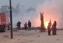 Photo of الحماية المدنية بالقليوبية تدفع بسيارات إطفاء للسيطرة على حريق بجوار النيل ببنها