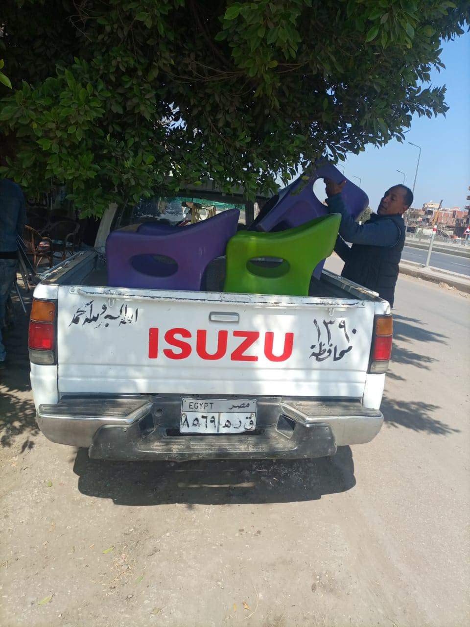 حملة مكبرة لرفع اشغالات الشوارع والطريق السريع بنها المنصورة
