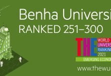 Photo of جامعة بنها ضمن افضل ٣٠٠ جامعة عالمية طبقا لتصنيف التايمز لجامعات دول الاقتصادات الناشئة ٢٠٢١