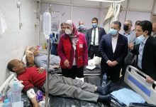 Photo of وزيرة التضامن الاجتماعي تتفقد حالة مصابى قطار طوخ بمستشفى بنها الجامعي