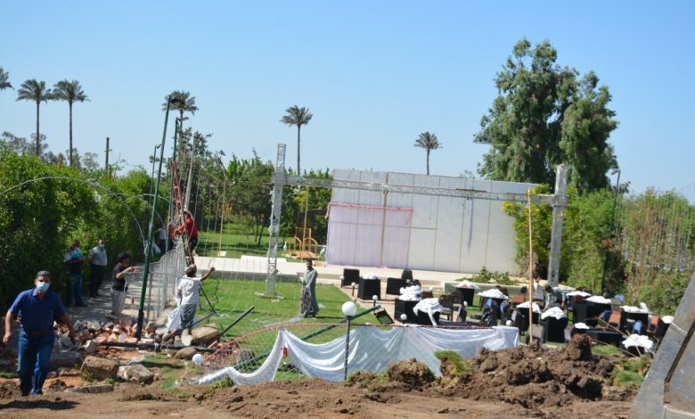 Photo of إزالة قاعة تصوير “فوتو سيشن” مخالفة على أرض زراعية أمام مساكن الرملة في بنها