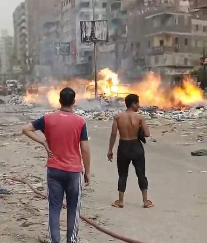 عاجل| اندلاع حريق بكابينة غاز بمنطقة قهوة شرف بشبرا الخيمة