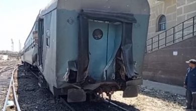 Photo of اصابة 8 أشخاص بسبب احتكاك جرار بعربة قطار آخر بالاسكندرية