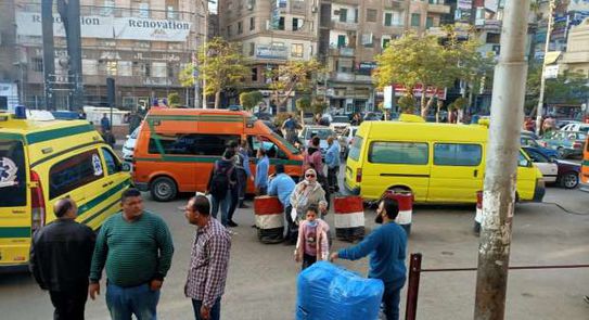 أثناء عبوره طريق مصر اسكندرية الزراعى أمام مدينة طوخ