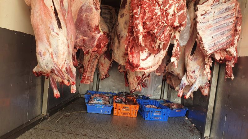 ضبط 10 طن لحوم وكبدة منتهي الصلاحية داخل ثلاجتين بالقليوبية