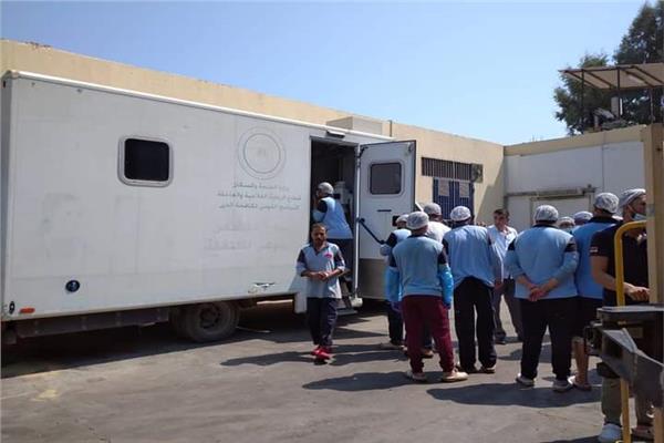 1700 عامل يخضعون للكشف المبكر عن مرض الدرن بالمجان بالقليوبية