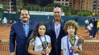 Photo of رئيس الاتحاد المصري للتنس يكرم أبطال بنها لفوزهما ببطولة الجمهورية بالمنصورة