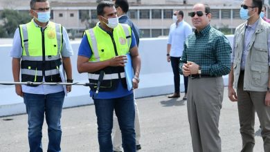 Photo of الرئيس السيسي يتفقد اعمال تطوير وتوسعة القوس الشرقي للطريق الدائري