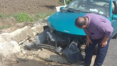 Photo of إصابة شخص فى حادث تصادم بالطريق السريع اتجاه بنها المنصورة