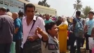 Photo of مصابان في خروج عربتي قطار عن القضبان بمزلقان أبو الأخضر بالزقازيق