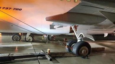 Photo of انفجار إطارات جهاز الهبوط الخلفي لطائرة متجهة من الغردقة إلى رومانيا