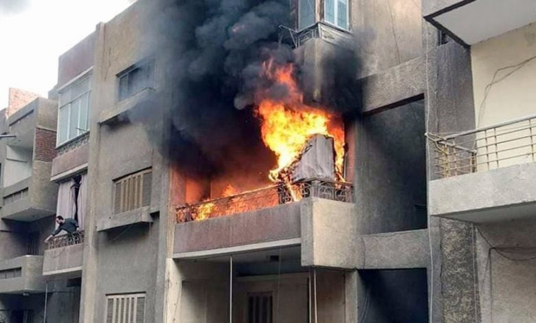 Photo of حريق بشقة سكنية بأبو النمرس