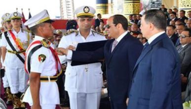 Photo of طلاب أكاديمية الشرطة يؤدون اليمين أمام الرئيس