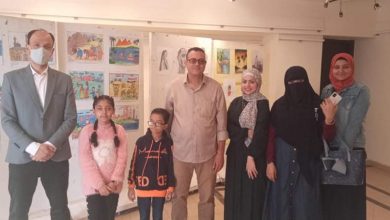 Photo of مدير قصر ثقافة بنها يفتتح معرض الفنان بوجي الأشرم