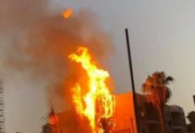 Photo of حريق هائل  بمستشفي بمنطقة المهندسين
